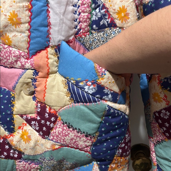 Sezane Multicolor Patchwork Jacket - Picture 7 of 16